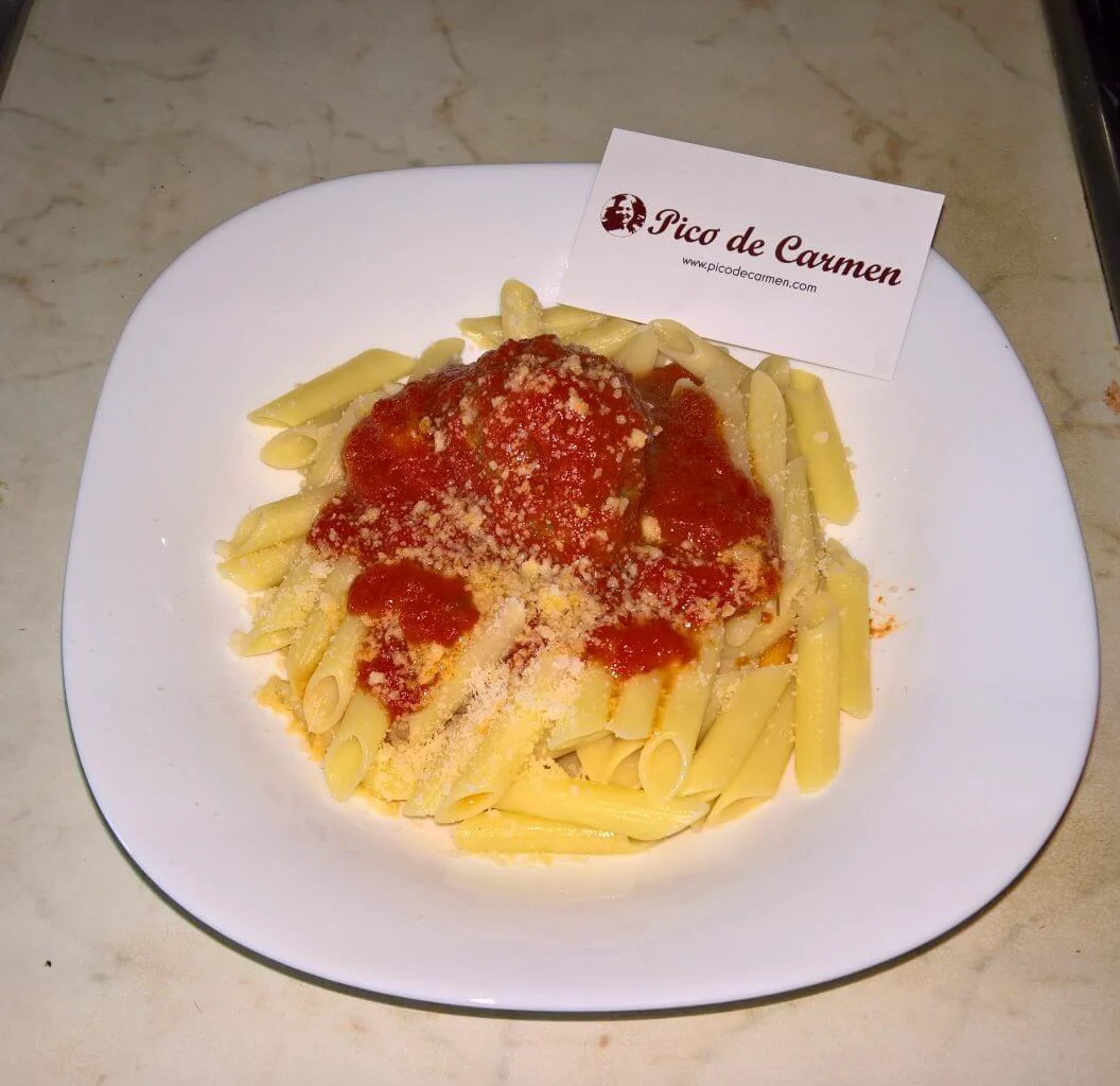 Pennette al sugo di polpette di Mammina